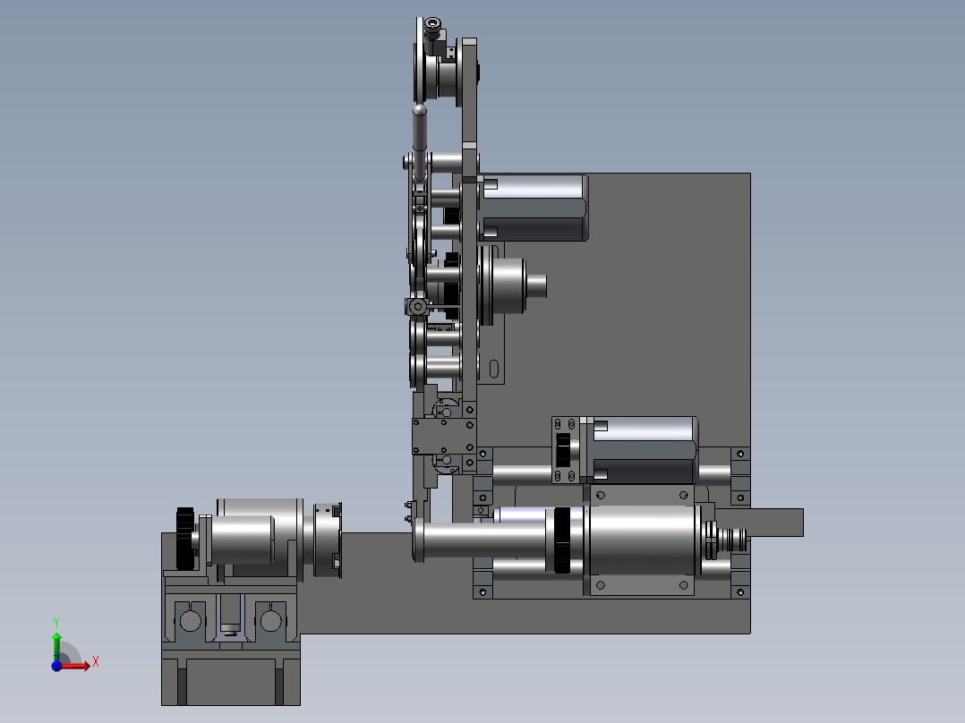 数控贴膜机前视图