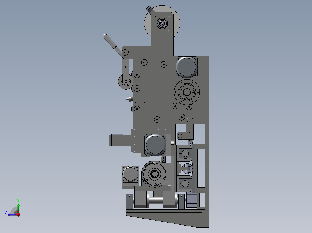 数控贴膜机右视图