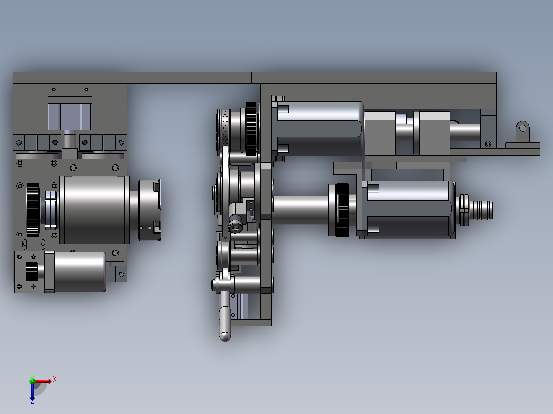 数控贴膜机俯视图