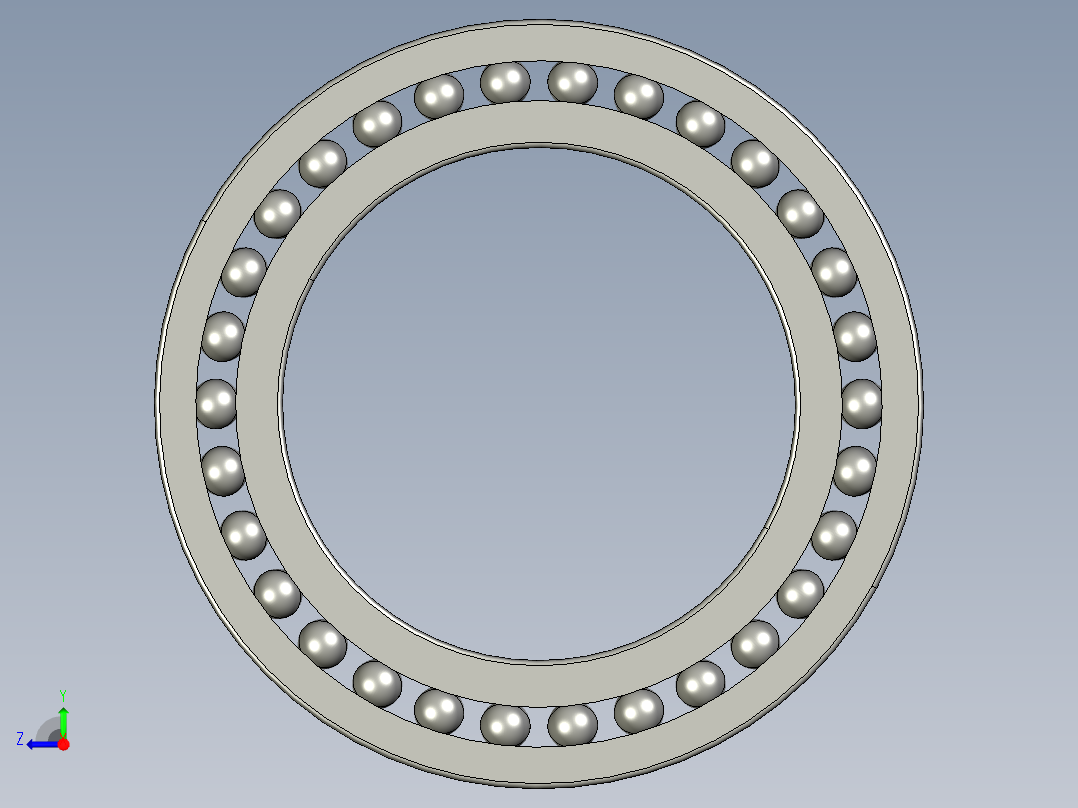 深沟球轴承16020右视图