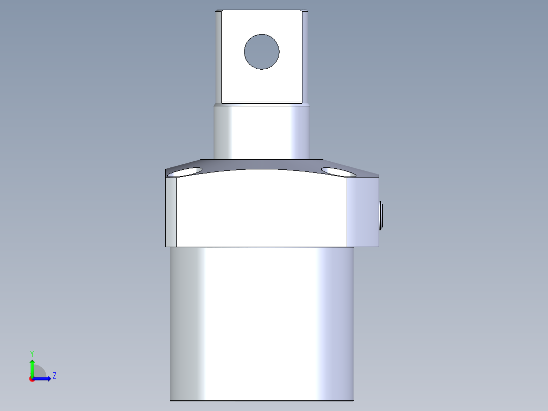 KOSMEKLG1050-Gx-P多系列多零件图纸模型左视图