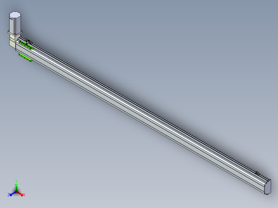 同步带滑台-半封闭B13-L90-S2650-R-Z86-D3主视图