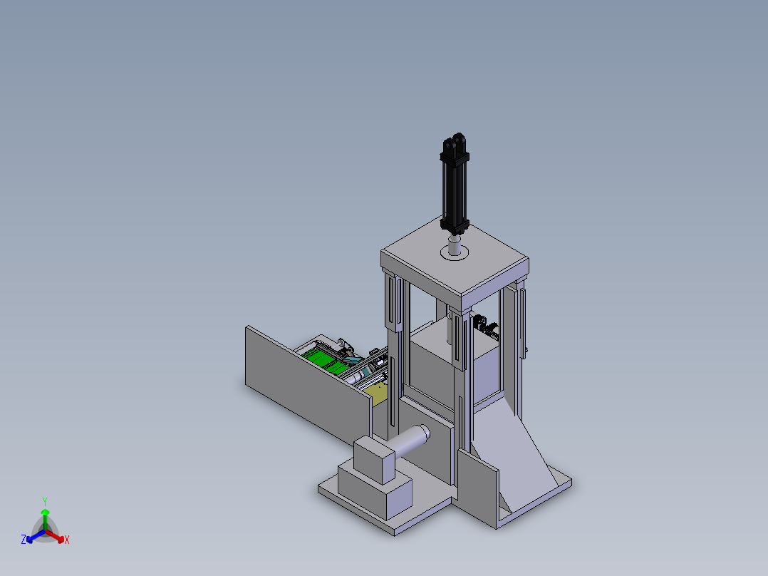 垃圾块压缩机1527686===200正等轴测图