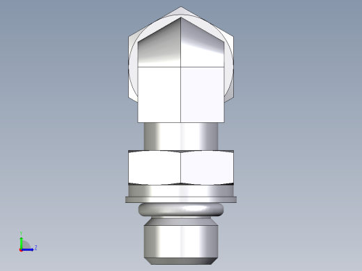 卡套式工业通用硬管接头EO_Adjustable_Locknut_elbow_WEE08ZLMORCF左视缩略图