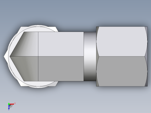 卡套式工业通用硬管接头EO_Adjustable_Locknut_elbow_WEE08ZLMORCF俯视缩略图