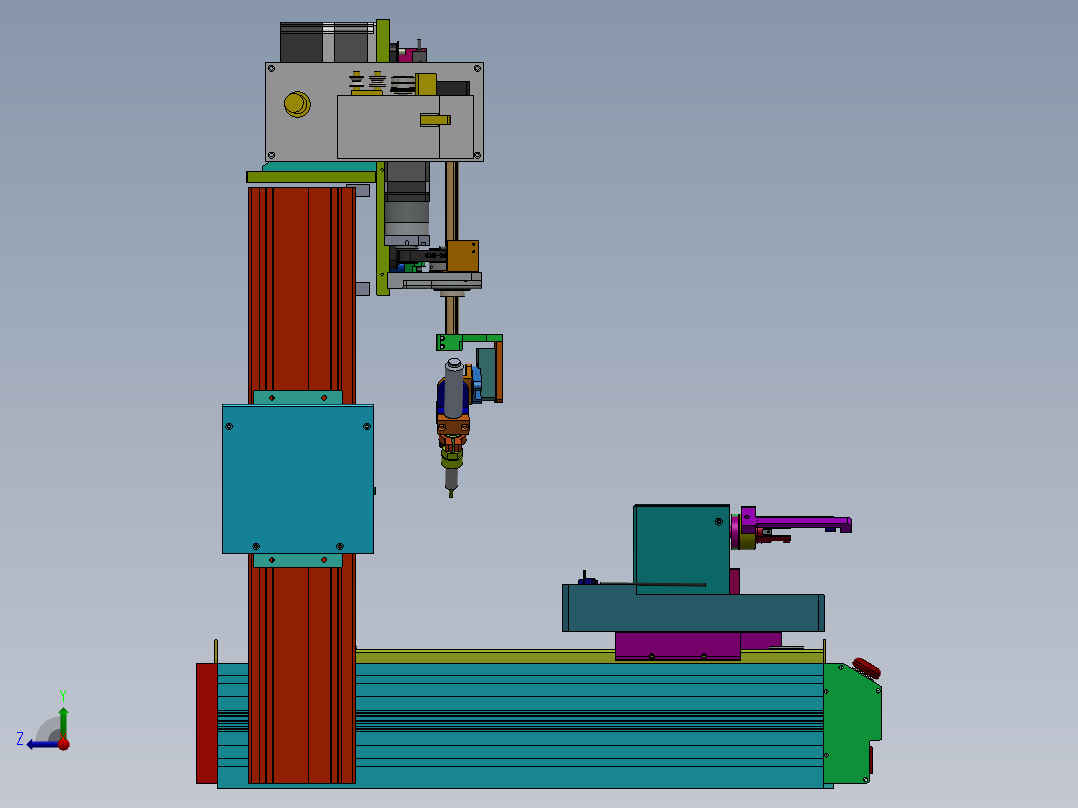 300 Y型焊锡机右视图