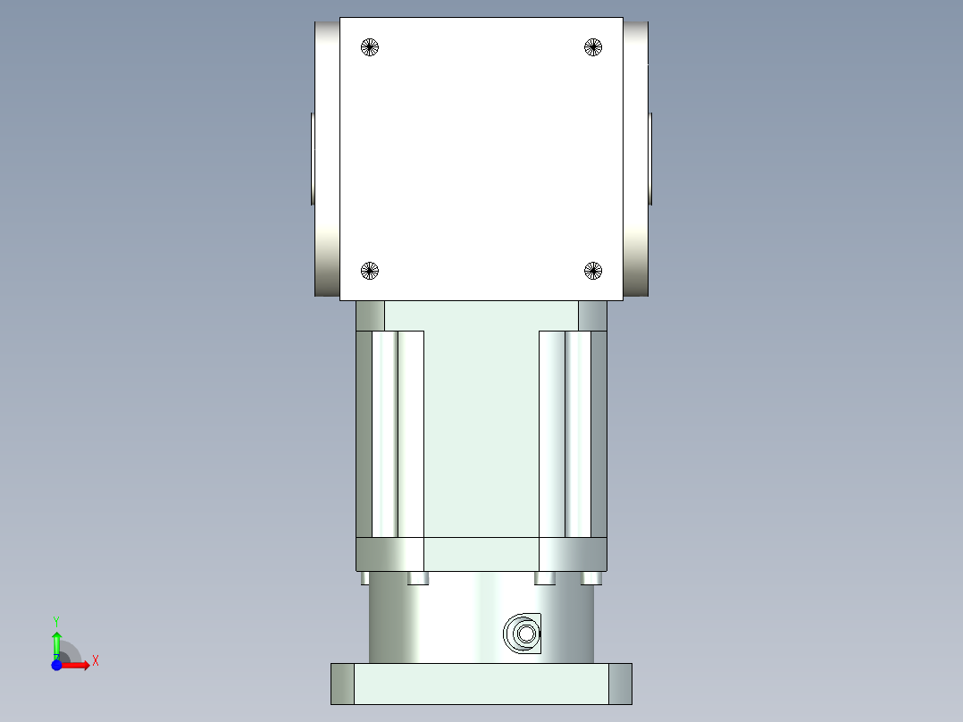 换向器PW170双孔 PLX142-L2 35-114.3-200-M12.stp前视图