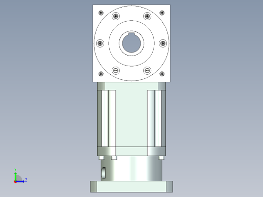 换向器PW170双孔 PLX142-L2 35-114.3-200-M12.stp左视缩略图