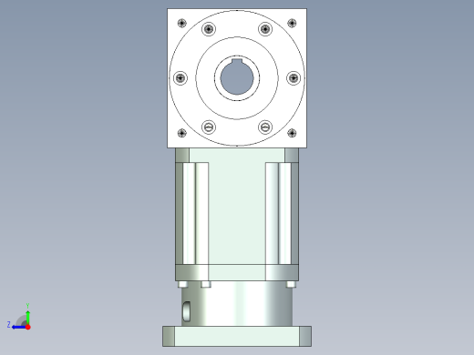 换向器PW170双孔 PLX142-L2 35-114.3-200-M12.stp右视缩略图