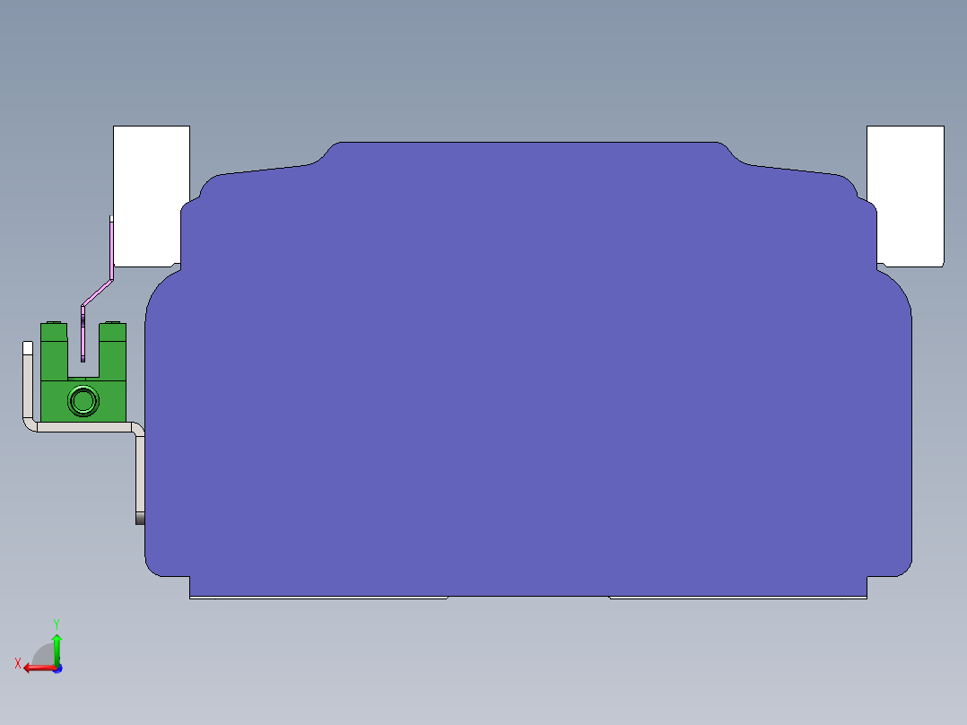 电动滑台模组SDM120内置模型后视图