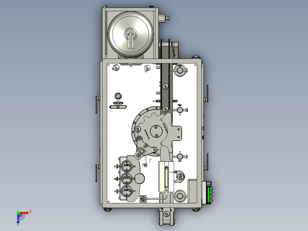 50ML灌装机俯视图