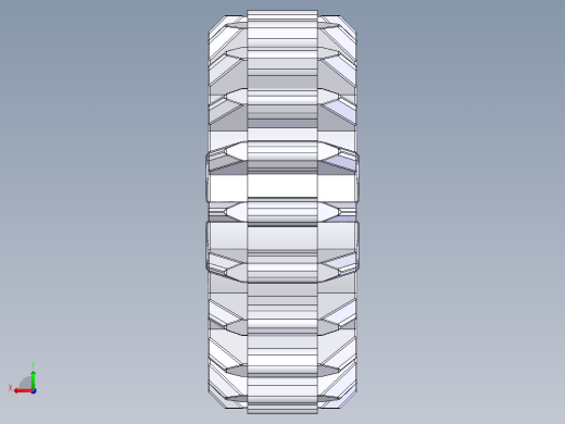 32269 White Technic Gear 20 Tooth Double Bevel.SLDPRT后视缩略图