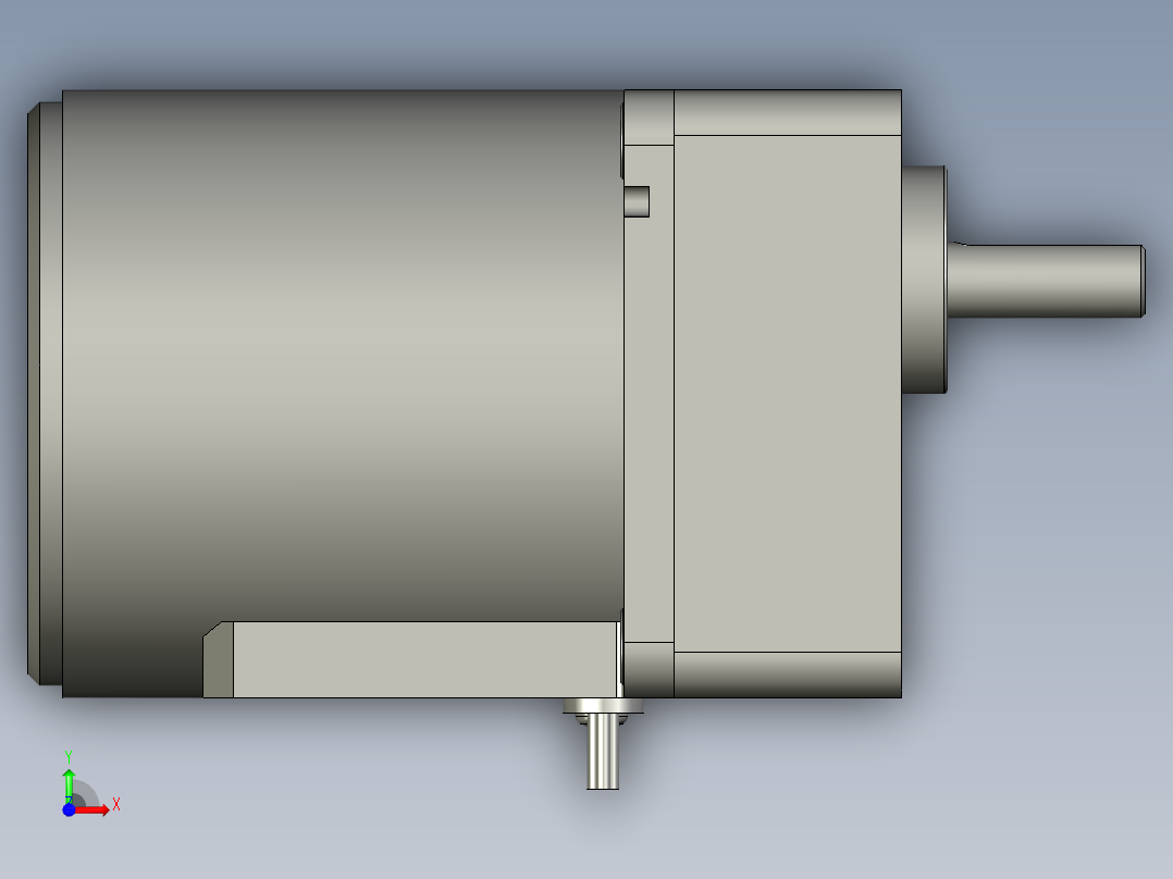M8MX25G4Y+MX8G3B微型齿轮调速马达前视图
