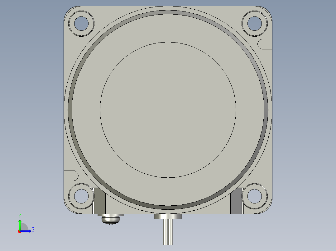 M8MX25G4Y+MX8G3B微型齿轮调速马达左视图