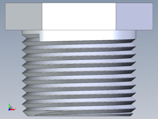 CPVC管件22-Sch80_Plug_MPT_9850-007_0.75in前视缩略图