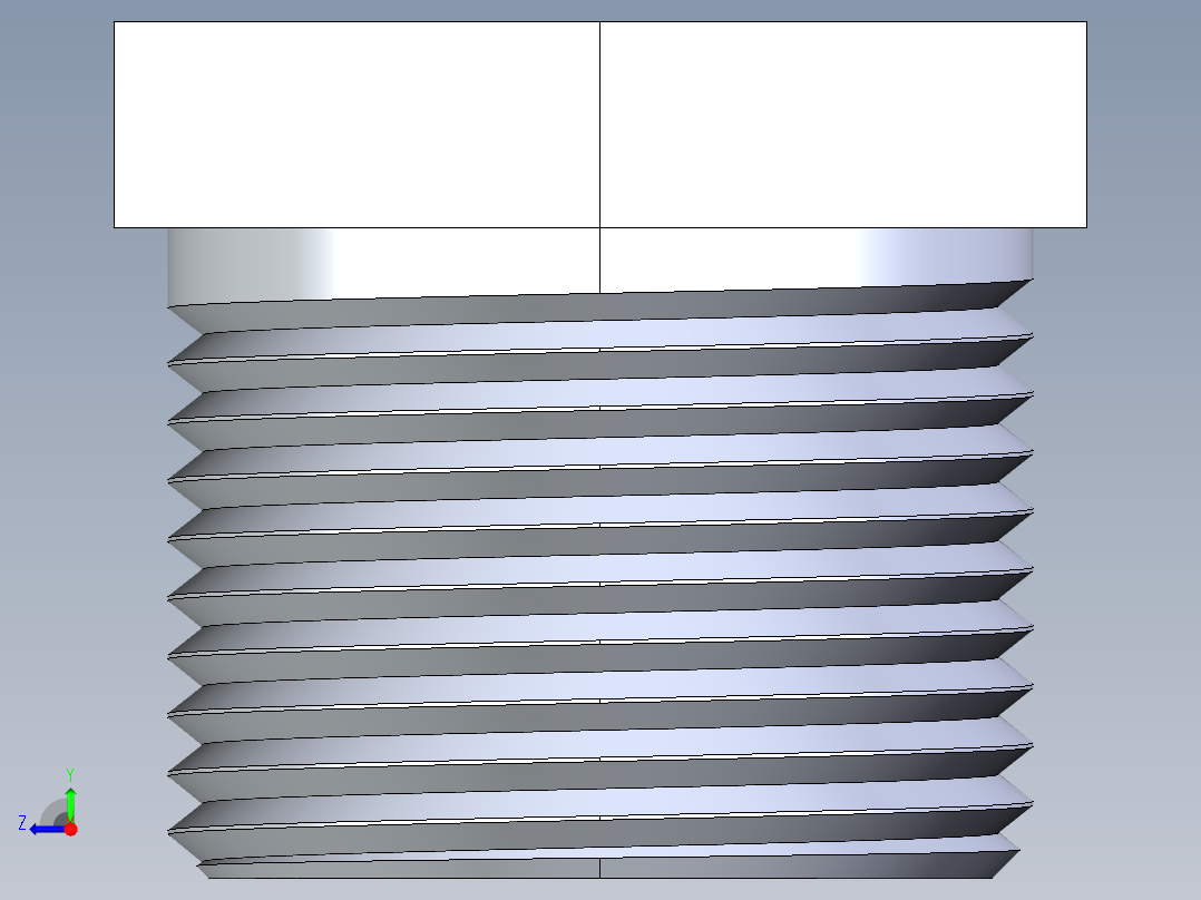 CPVC管件22-Sch80_Plug_MPT_9850-007_0.75in右视图