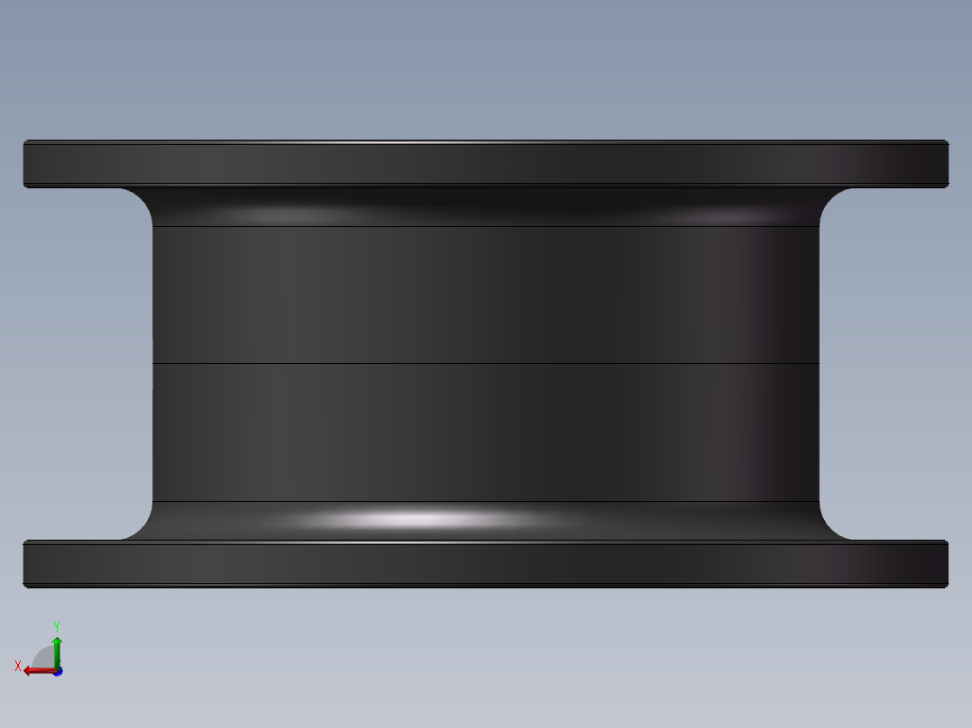 链板被动轮后视图