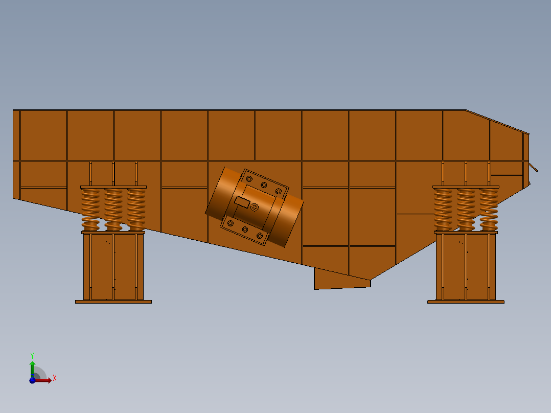 L253振动输送落砂机sw14可编辑前视图