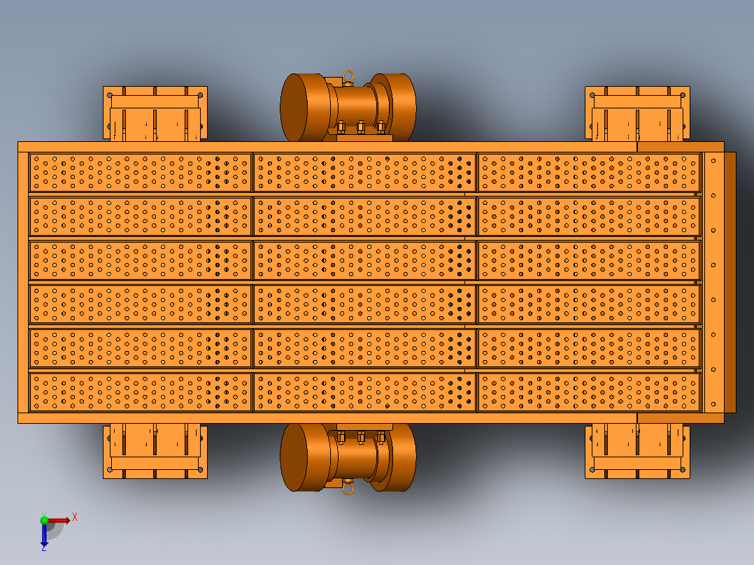 L253振动输送落砂机sw14可编辑俯视图