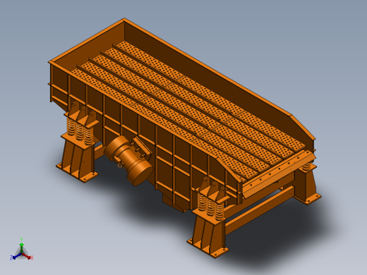 L253振动输送落砂机sw14可编辑正等轴测缩略图
