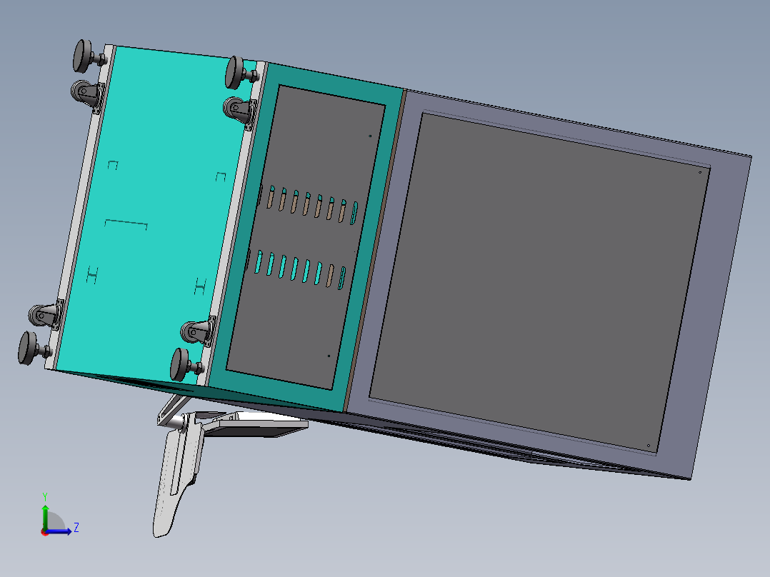 锂电电池极耳激光焊接机sw17可编辑左视图
