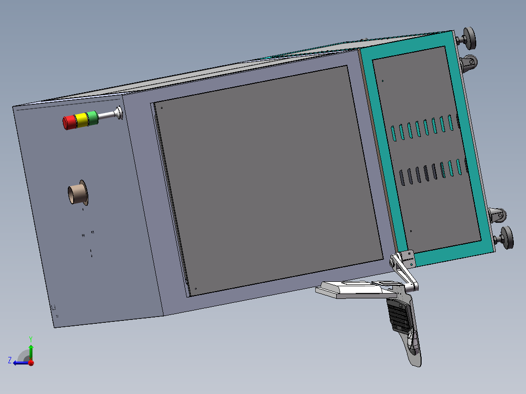 锂电电池极耳激光焊接机sw17可编辑右视图