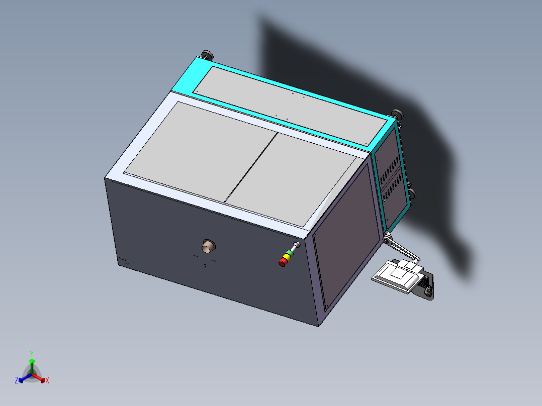 锂电电池极耳激光焊接机sw17可编辑正等轴测图
