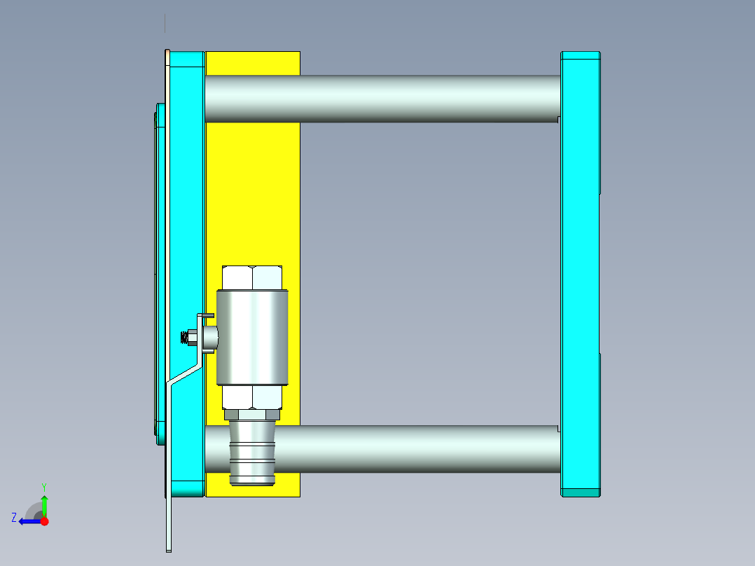 nkd-cnc1笔记本CNC工装夹具三维模型_0304右视图