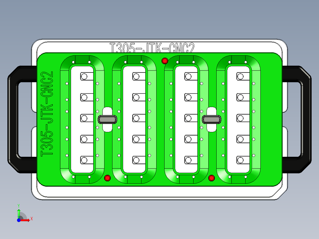 T305-JTK-CNC2笔记本CNC工装夹具三维模型-0513前视图