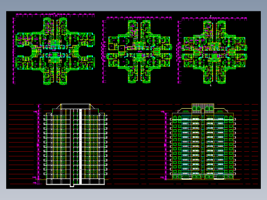 高层住宅平立面图