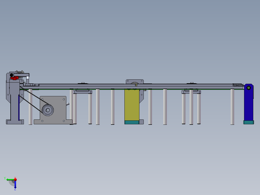 回形传送线sw20可编辑前视图