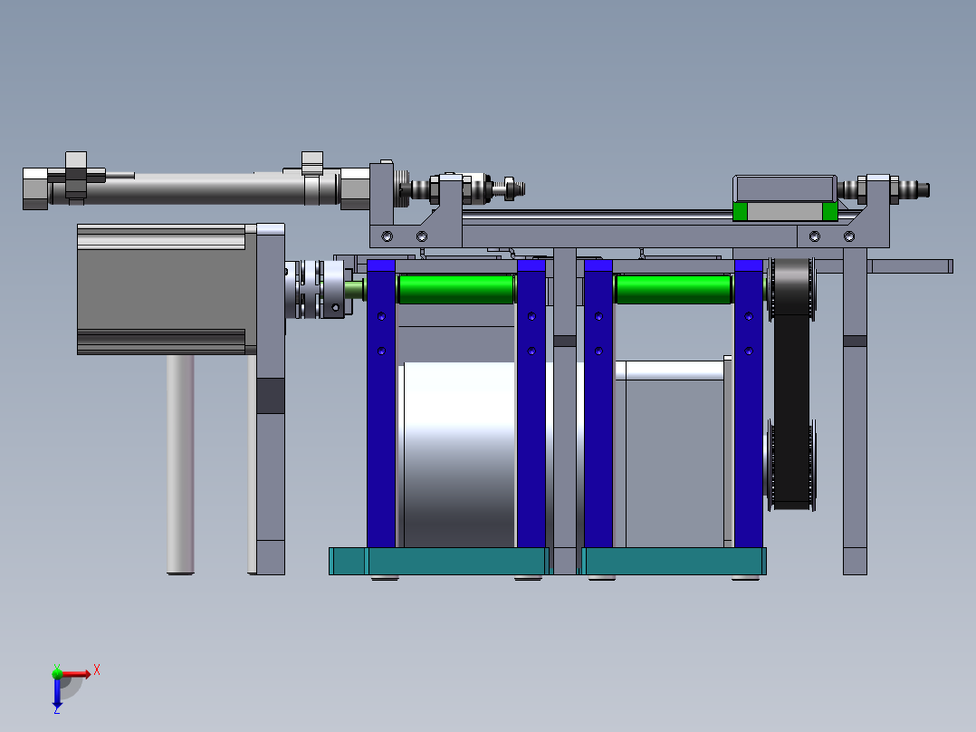 回形传送线sw20可编辑左视图