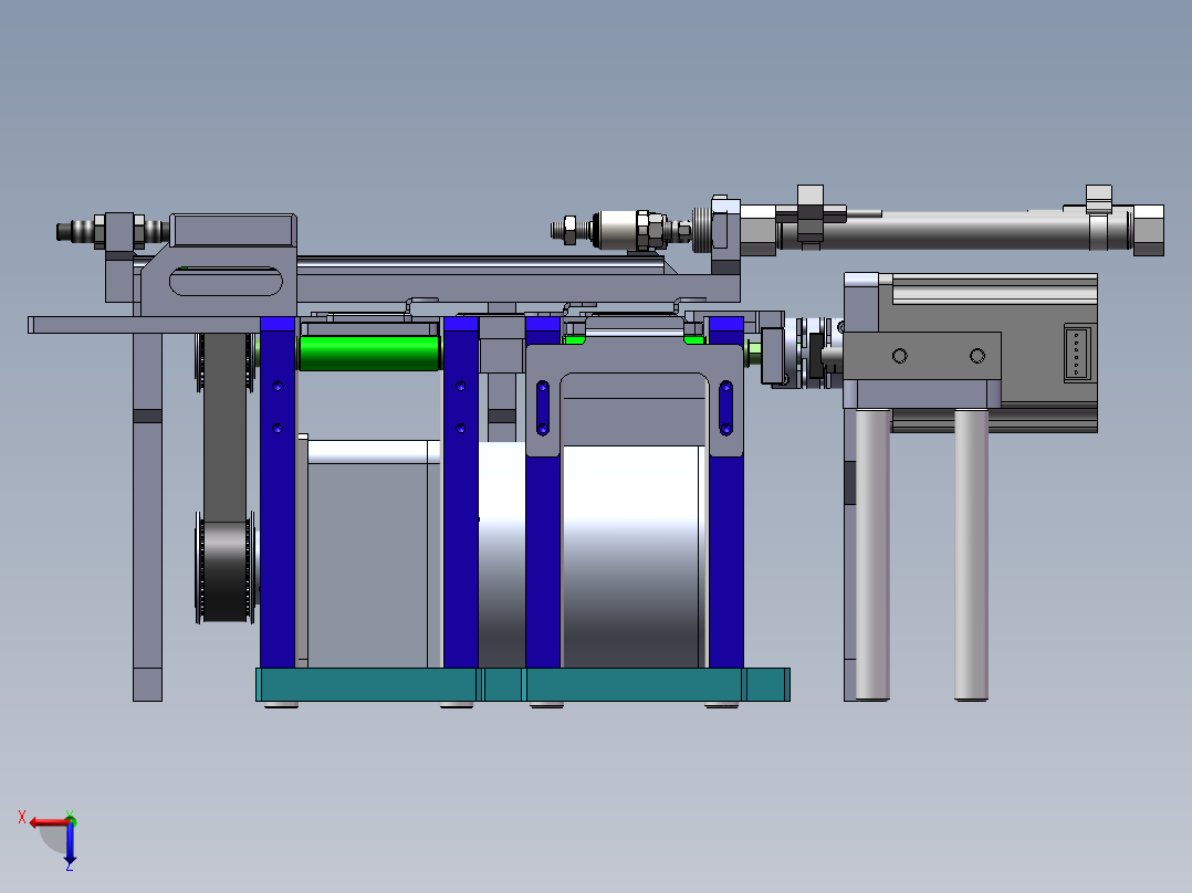 回形传送线sw20可编辑右视图