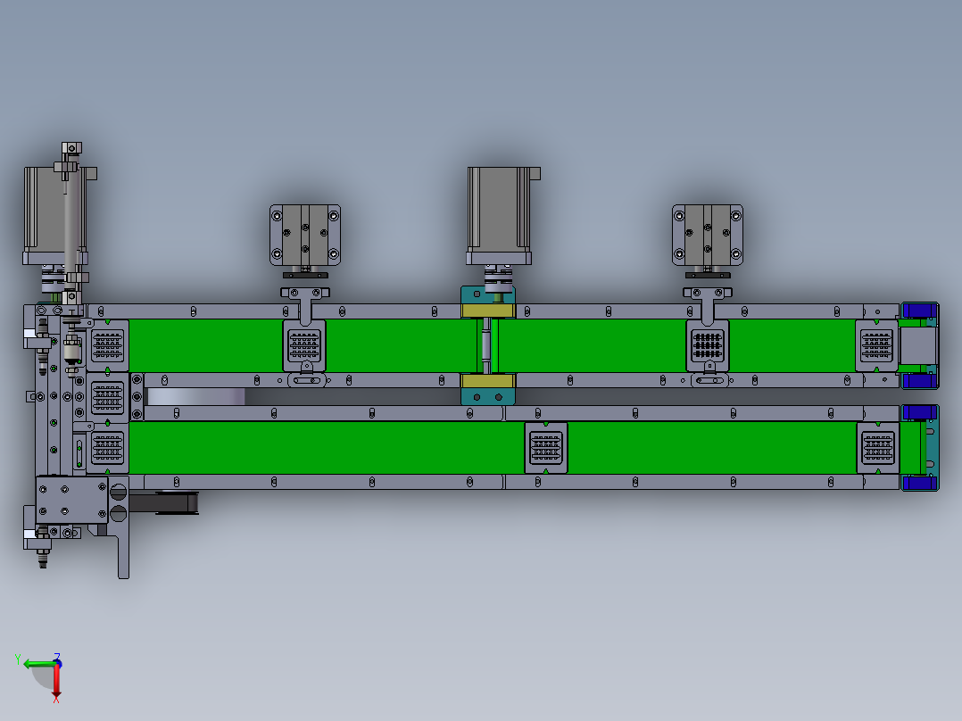 回形传送线sw20可编辑俯视图