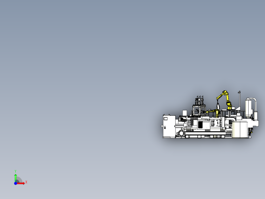 350T压铸周边自动化step前视缩略图