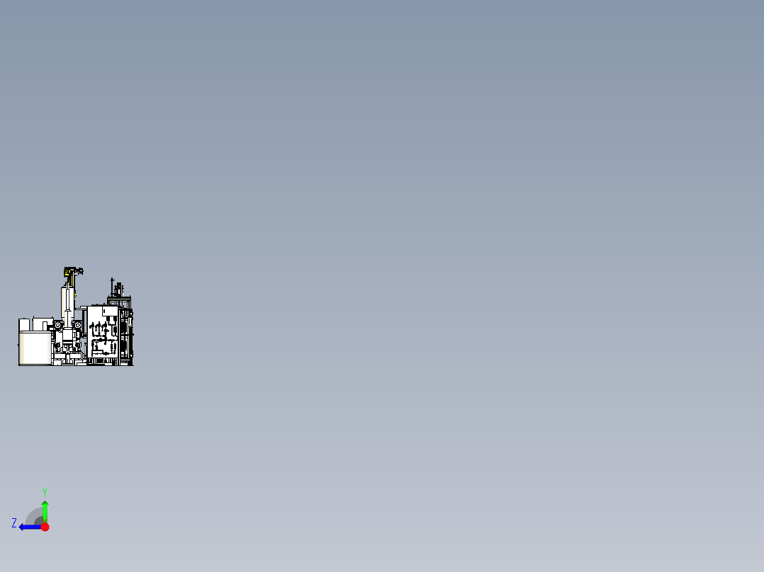 350T压铸周边自动化step右视图