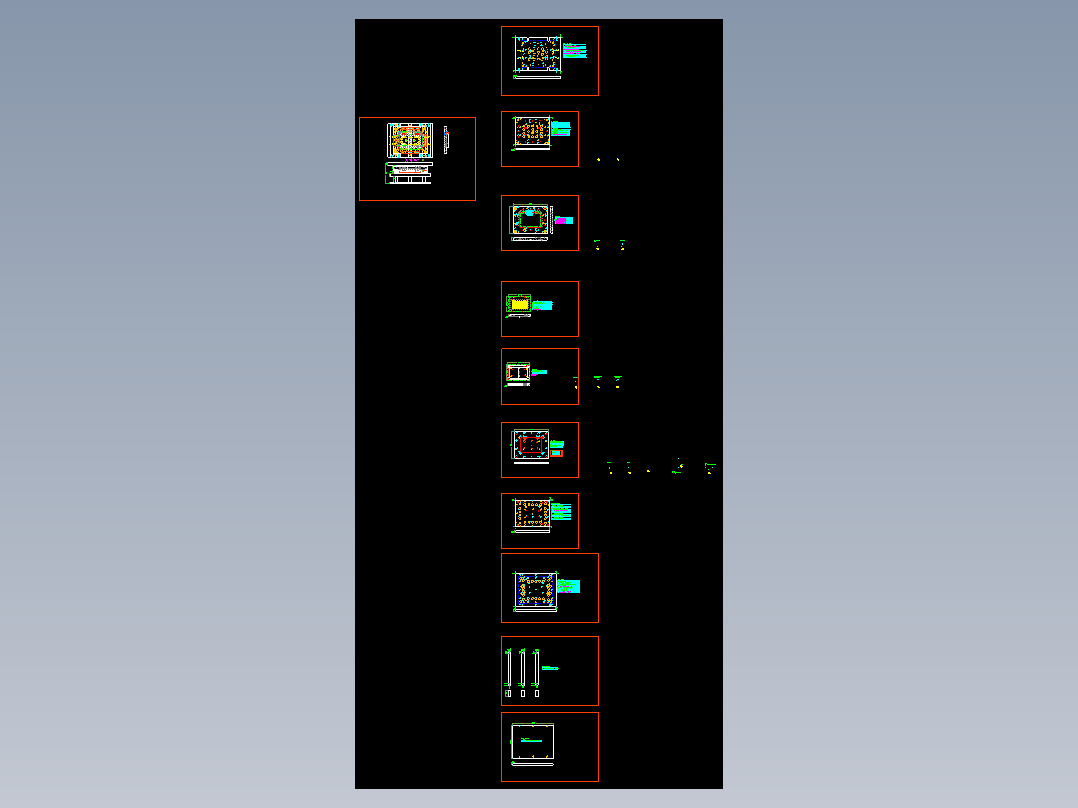 笔记本D壳侧边展平冲压模具设计图