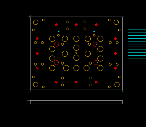笔记本D壳侧边展平冲压模具设计图