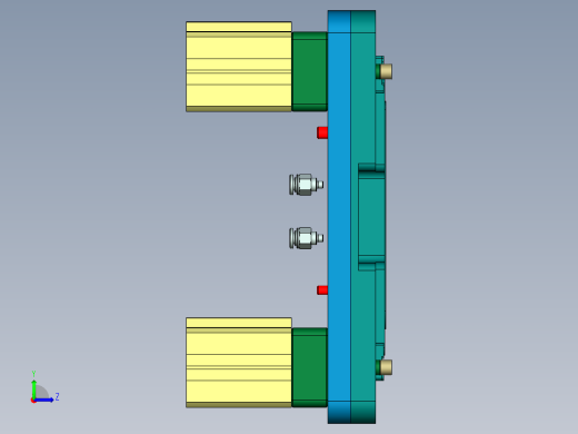 EDO30-A-笔记本CNC工装夹具三维模型CNC4-车铣-20180706左视缩略图