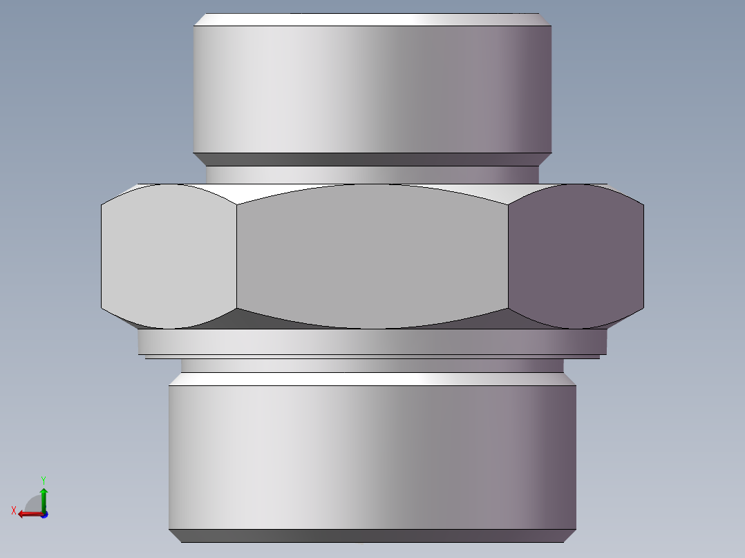 英制管螺纹ED密封、1DB-42-24WD非标后视图