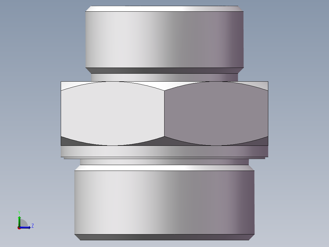 英制管螺纹ED密封、1DB-42-24WD非标左视图