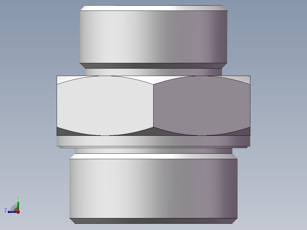 英制管螺纹ED密封、1DB-42-24WD非标右视图