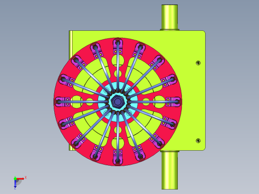 多工位分割器上下带旋转吸头模组俯视缩略图