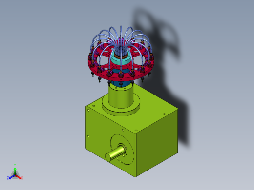 多工位分割器上下带旋转吸头模组正等轴测缩略图