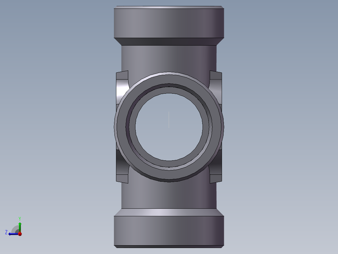 XC+XD 四通接头、XD-52右视图