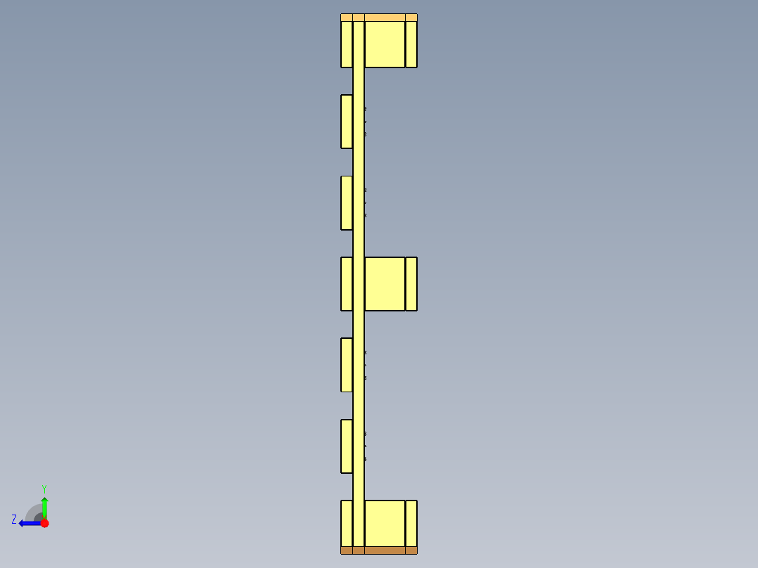 木质平托盘右视图