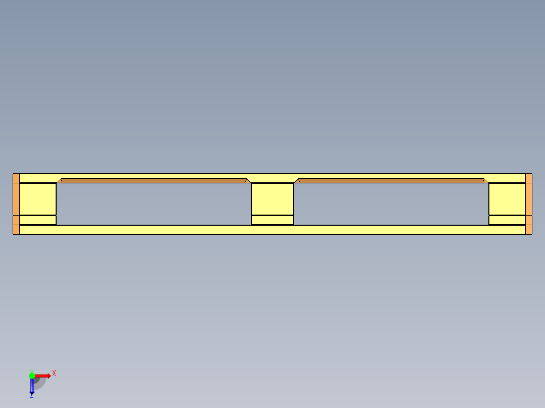 木质平托盘俯视图