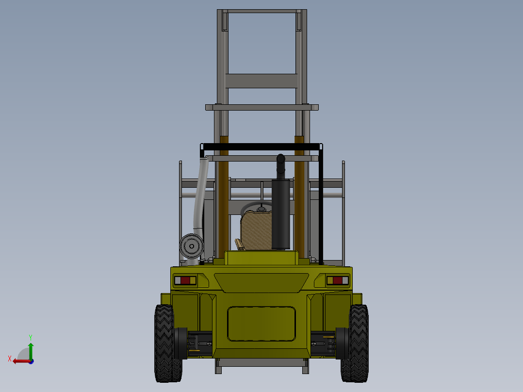 叉车、 Carretilla elevadora 叉车 SW后视图