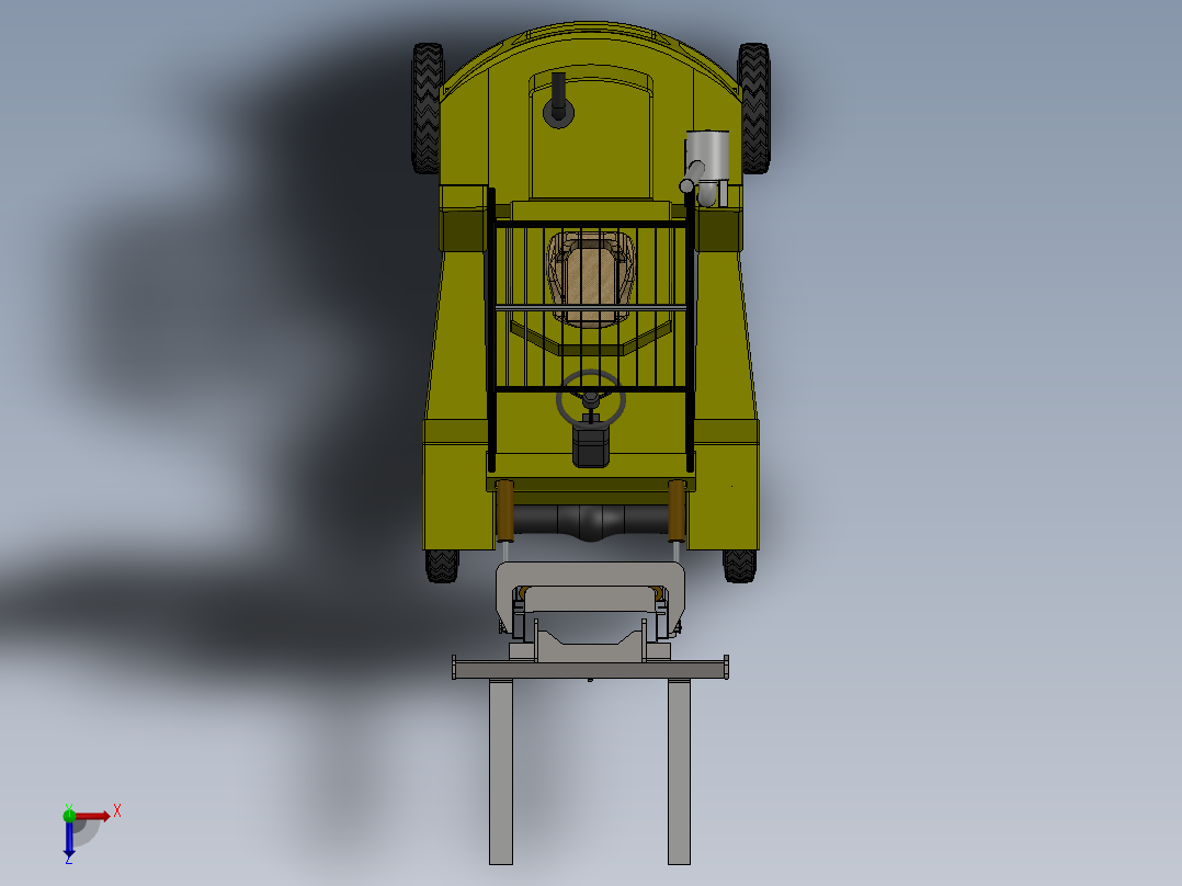 叉车、 Carretilla elevadora 叉车 SW俯视图