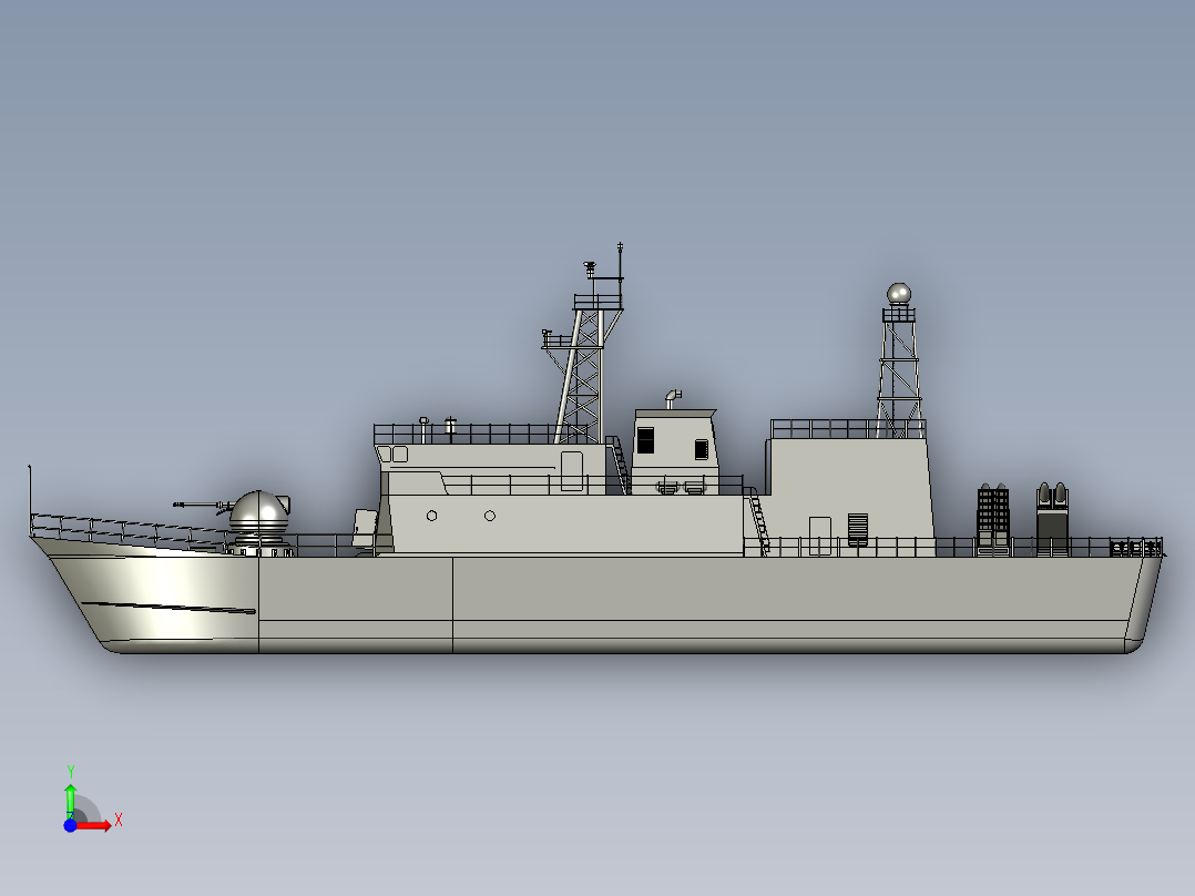 锦江级护卫舰前视图